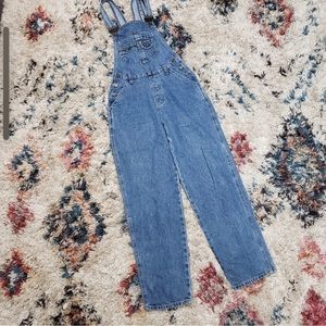 Vintage 90s Onda Caliente Denim Overalls Jeans 1990s Boyfriend Boho Bohemian